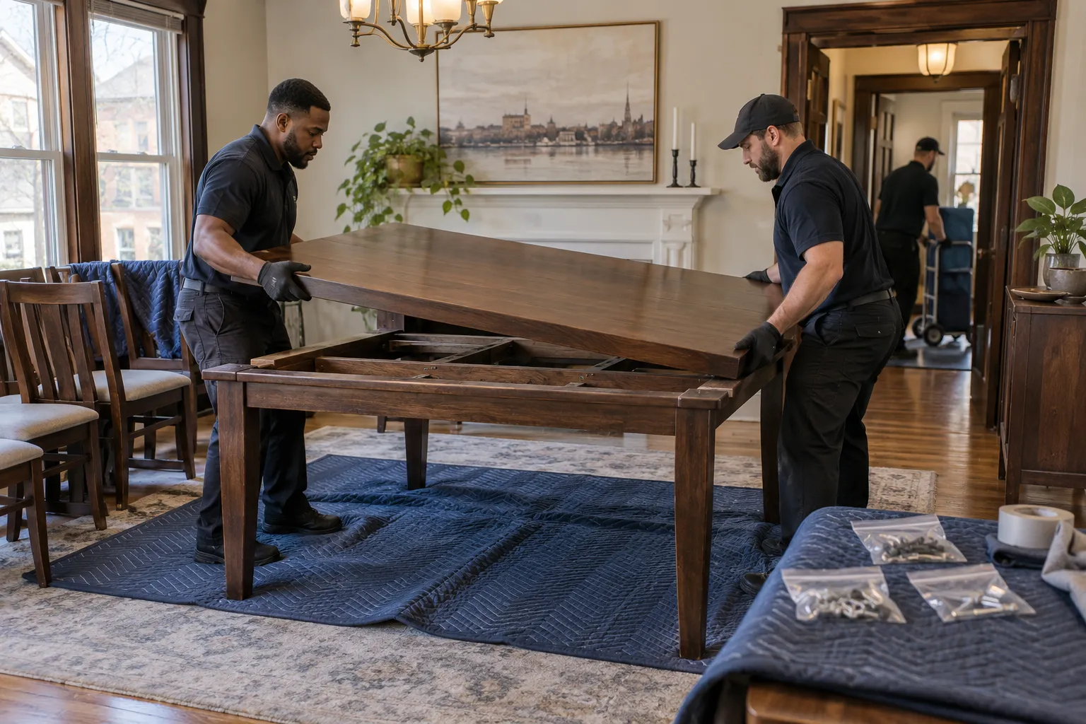 Dining Table & Chair Removal service planning