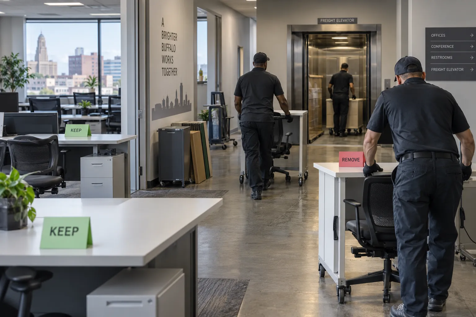 Office Furniture Removal service planning